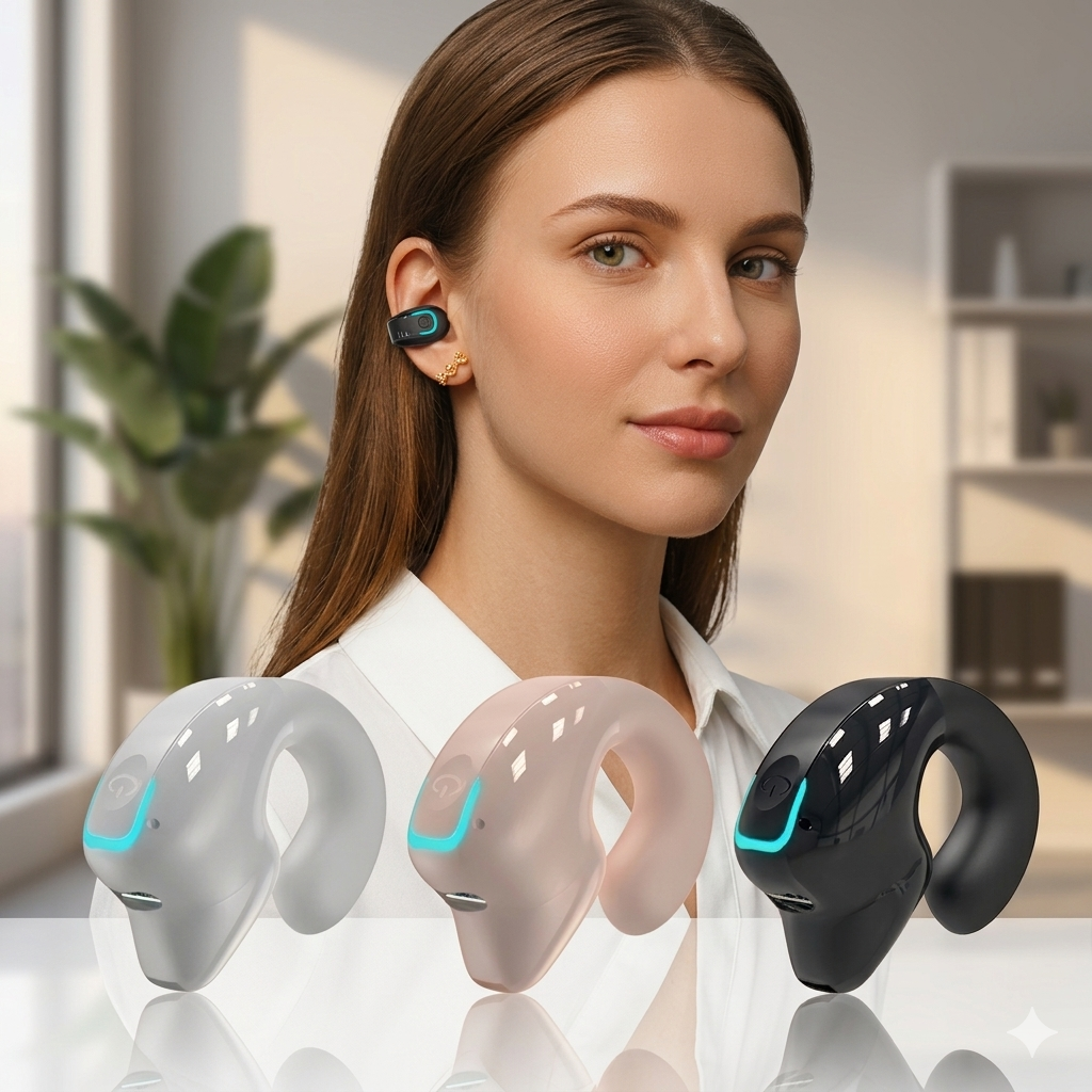 Daisha Vu Entertainment Earphone Clip Wireless Bluetooth